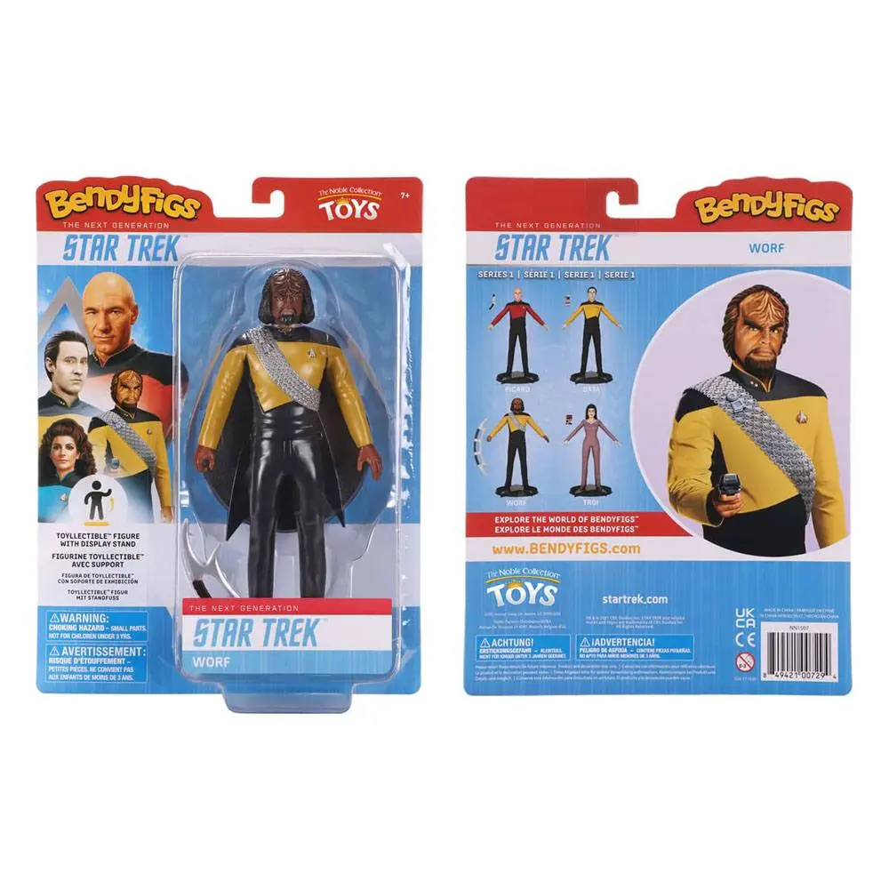 Star Trek: The Next Generation Bendyfigs Bendable Lt Worf figura 19 cm termékfotó