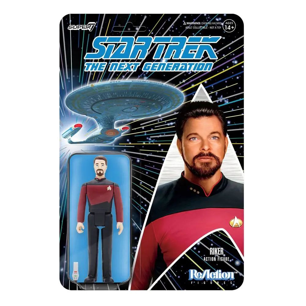 Star Trek: The Next Generation ReAction Wave 2 Commander Riker akciófigura 10 cm termékfotó