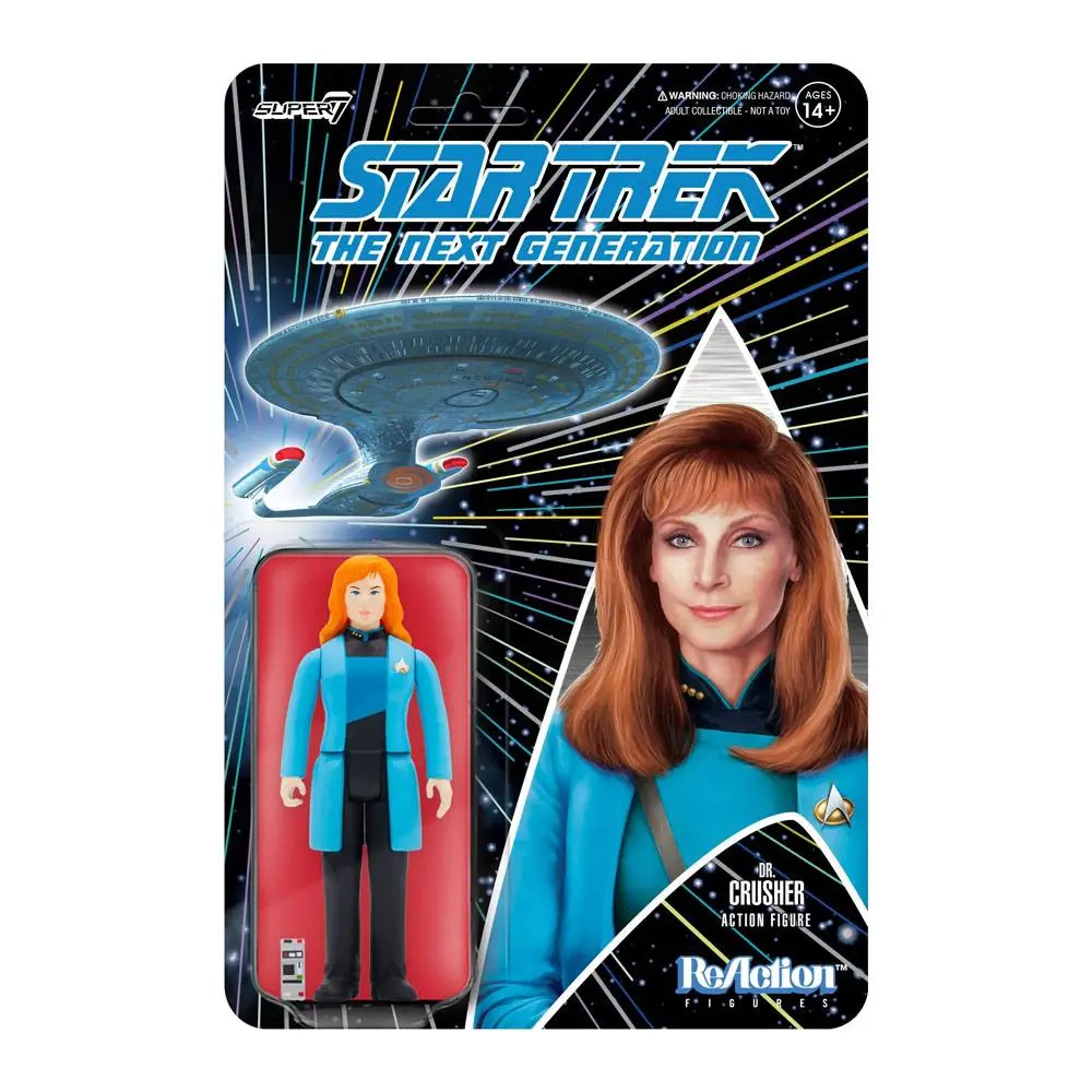 Star Trek: The Next Generation ReAction Wave 2 Dr. Crusher akciófigura 10 cm termékfotó
