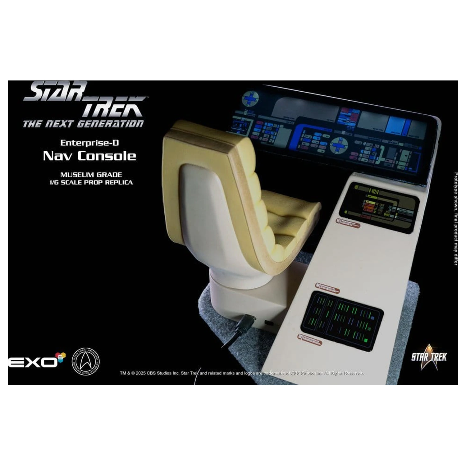 Star Trek: The Next Generation replika 1/6 Enterprise-D Bridge CONN Console termékfotó