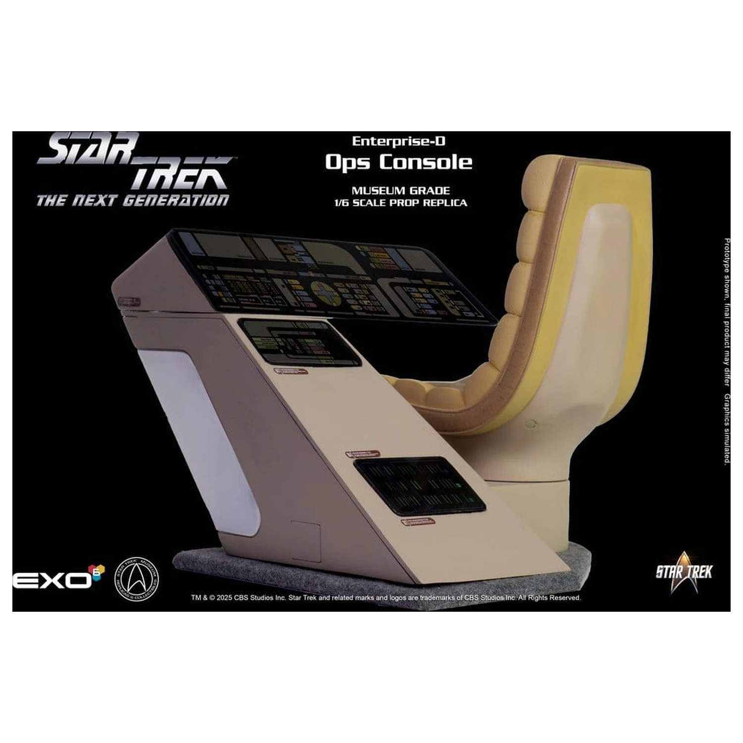 Star Trek: The Next Generation replika 1/6 Enterprise-D Bridge OPS Console termékfotó