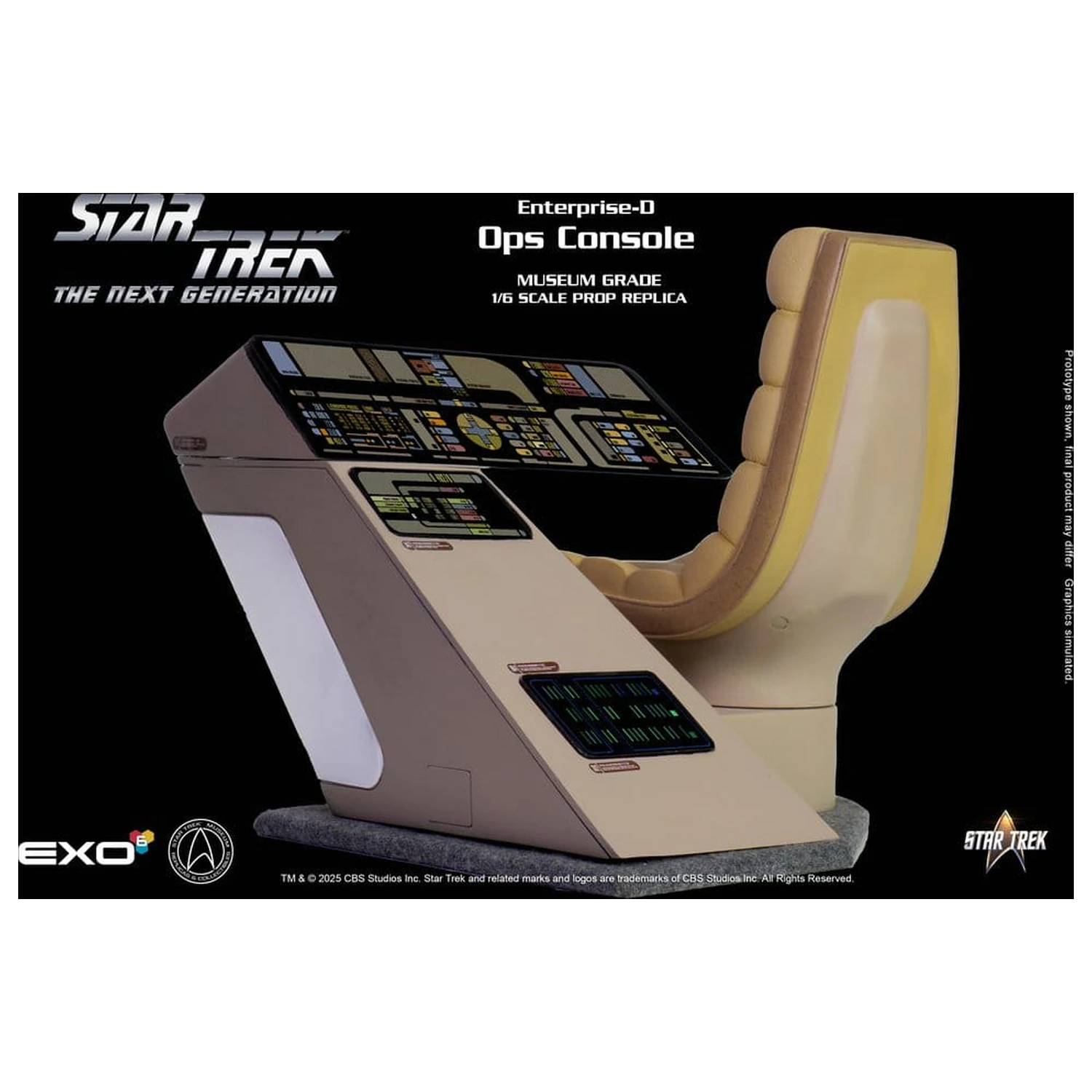 Star Trek: The Next Generation replika 1/6 Enterprise-D Bridge OPS Console termékfotó