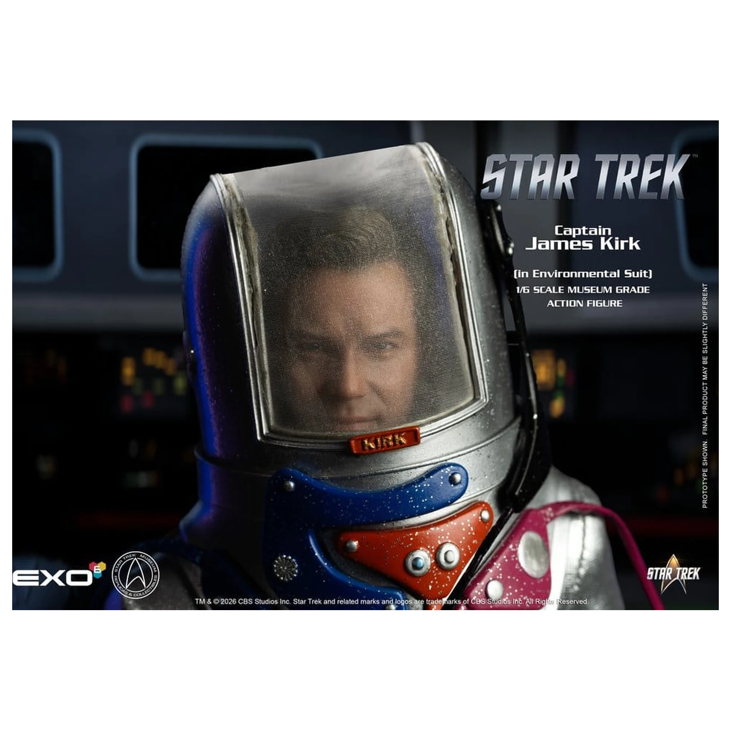 Star Trek: The Original Series 1/6 Captain James T. Kirk (in Environmental Suit) akciófigura 29 cm termékfotó
