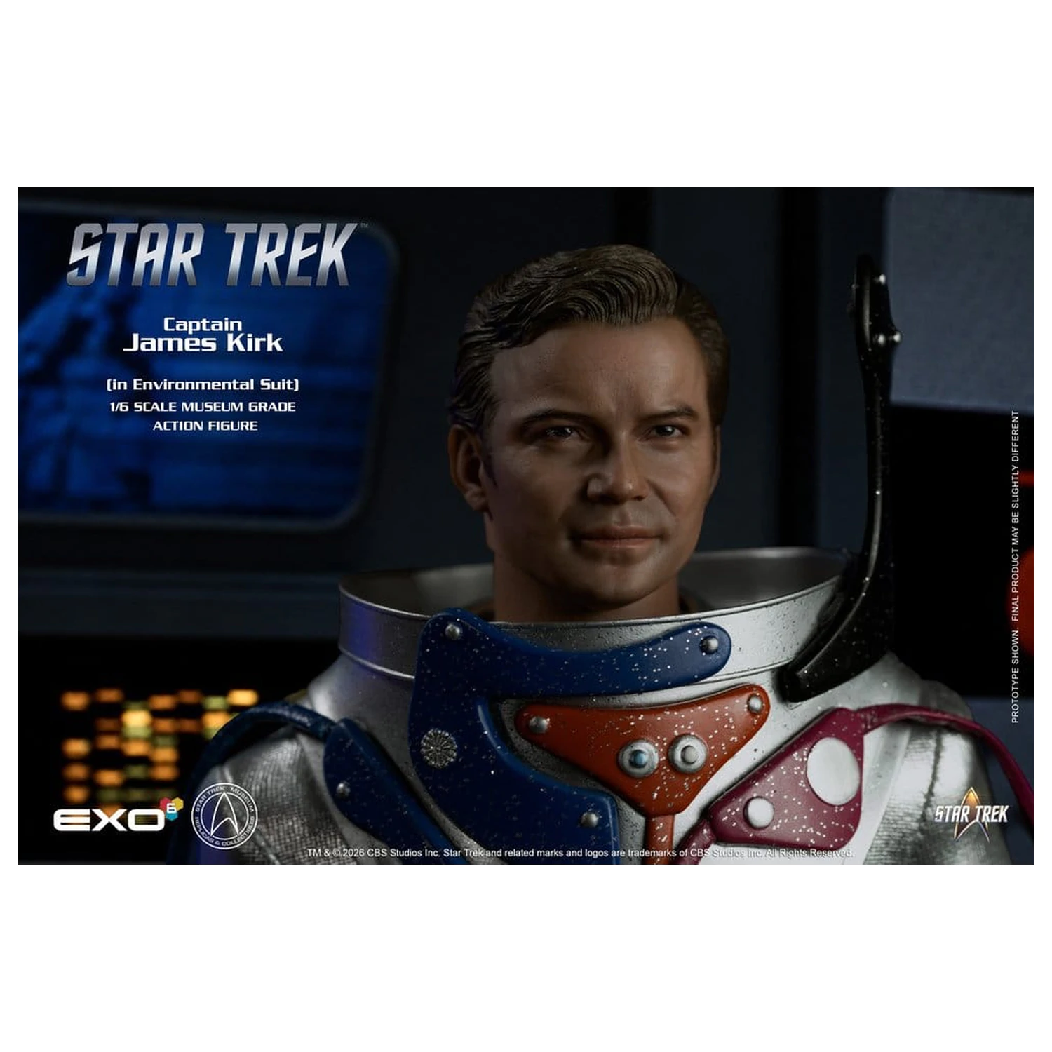 Star Trek: The Original Series 1/6 Captain James T. Kirk (in Environmental Suit) akciófigura 29 cm termékfotó