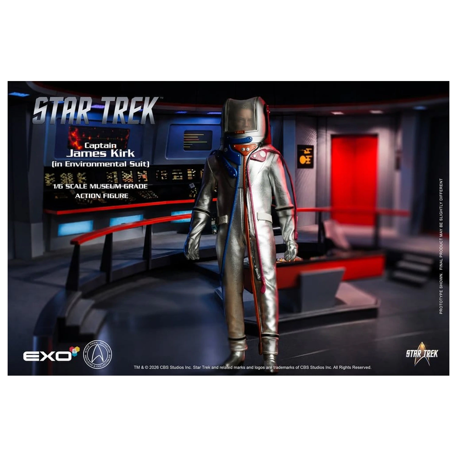 Star Trek: The Original Series 1/6 Captain James T. Kirk (in Environmental Suit) akciófigura 29 cm termékfotó