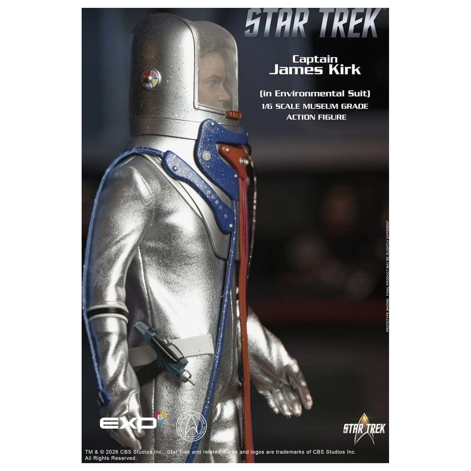 Star Trek: The Original Series 1/6 Captain James T. Kirk (in Environmental Suit) akciófigura 29 cm termékfotó