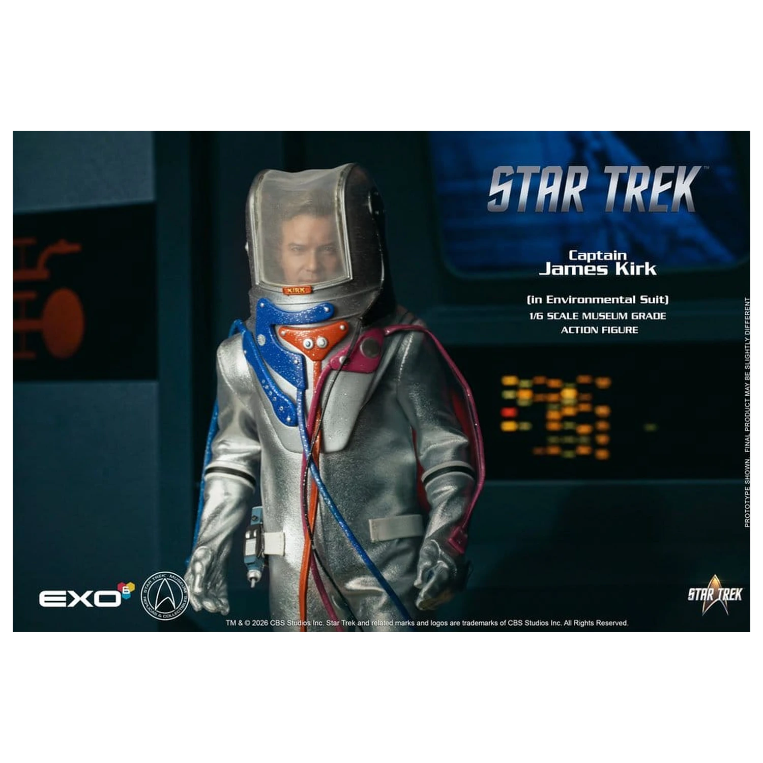 Star Trek: The Original Series 1/6 Captain James T. Kirk (in Environmental Suit) akciófigura 29 cm termékfotó