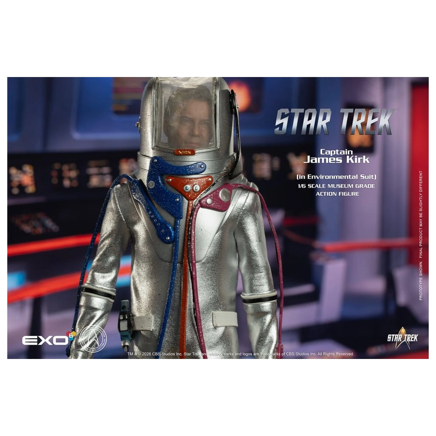 Star Trek: The Original Series 1/6 Captain James T. Kirk (in Environmental Suit) akciófigura 29 cm termékfotó