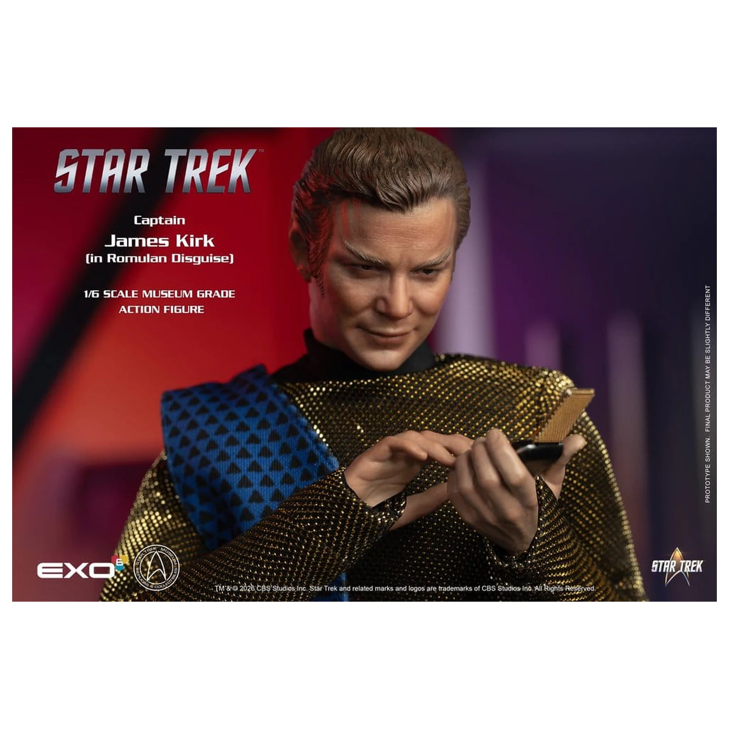 Star Trek: The Original Series 1/6 Captain James T. Kirk (Romulan Disguise) akciófigura 29 cm termékfotó