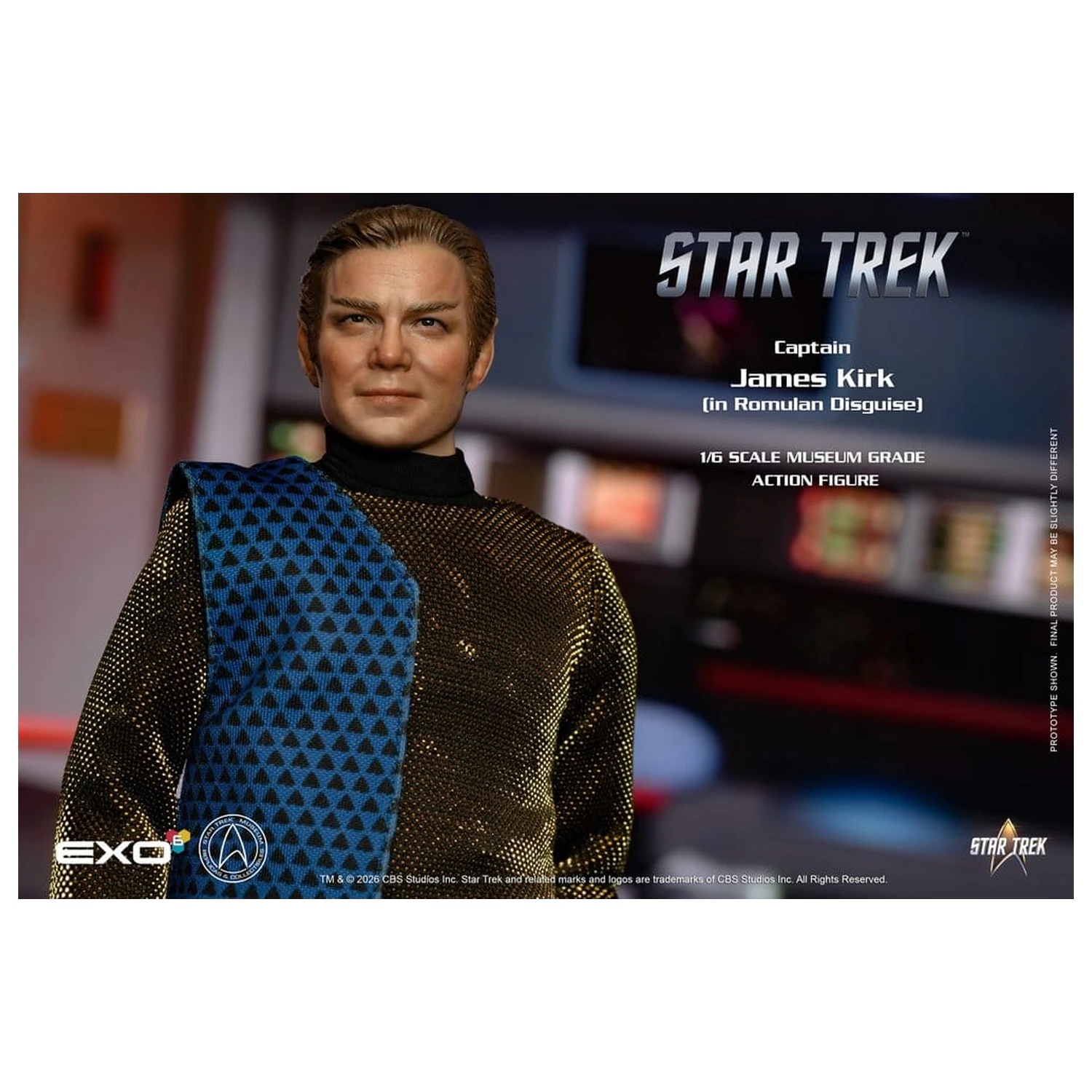 Star Trek: The Original Series 1/6 Captain James T. Kirk (Romulan Disguise) akciófigura 29 cm termékfotó