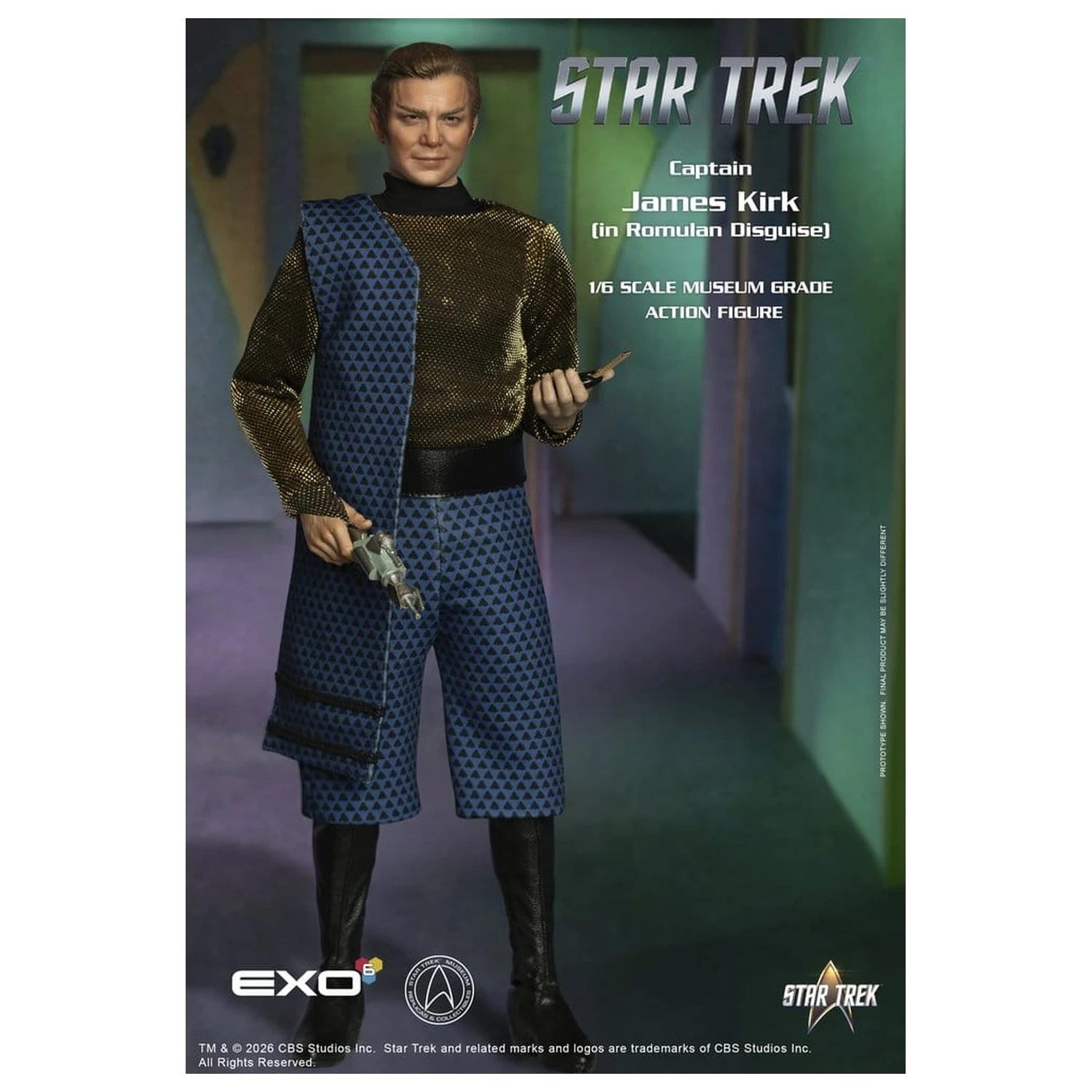 Star Trek: The Original Series 1/6 Captain James T. Kirk (Romulan Disguise) akciófigura 29 cm termékfotó