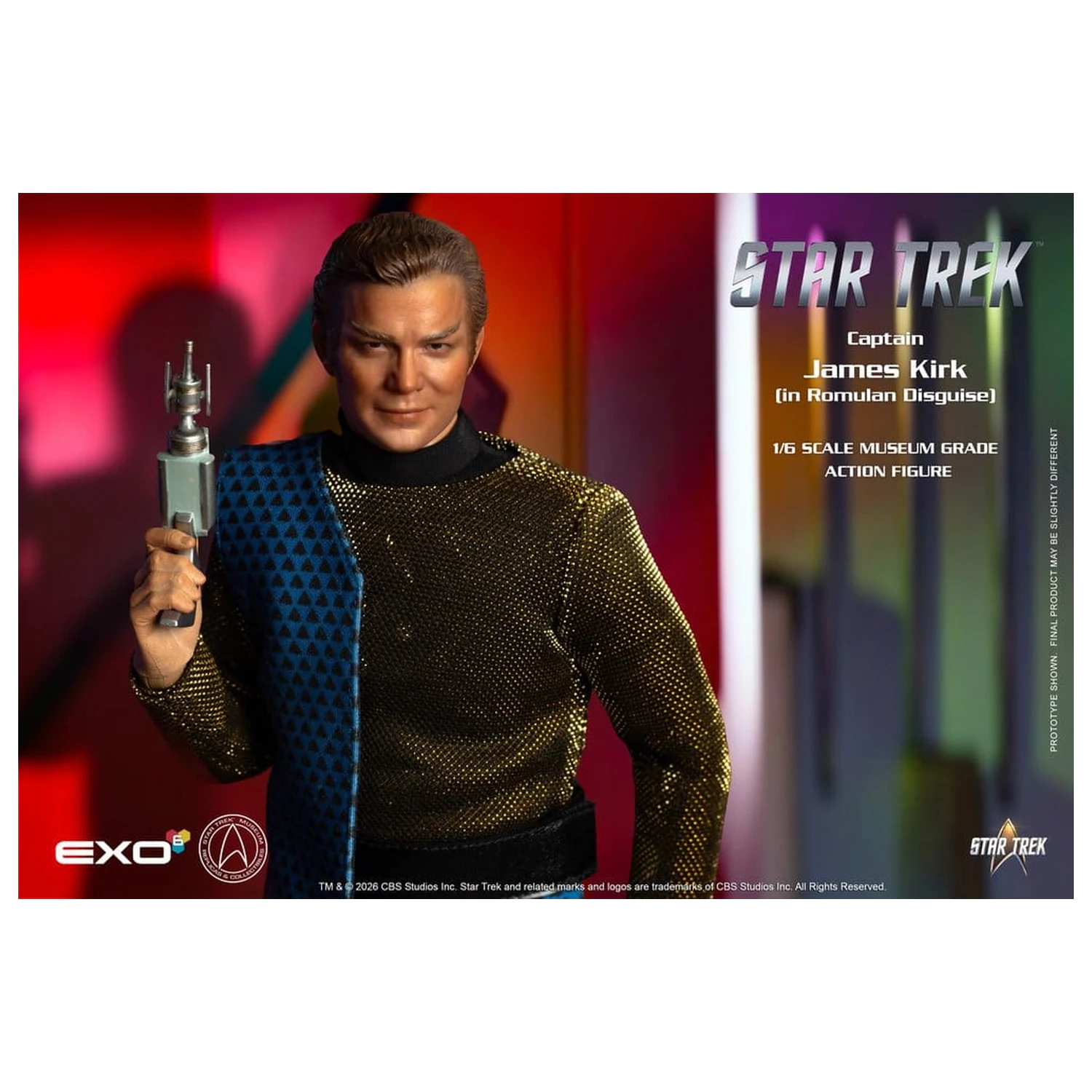 Star Trek: The Original Series 1/6 Captain James T. Kirk (Romulan Disguise) akciófigura 29 cm termékfotó