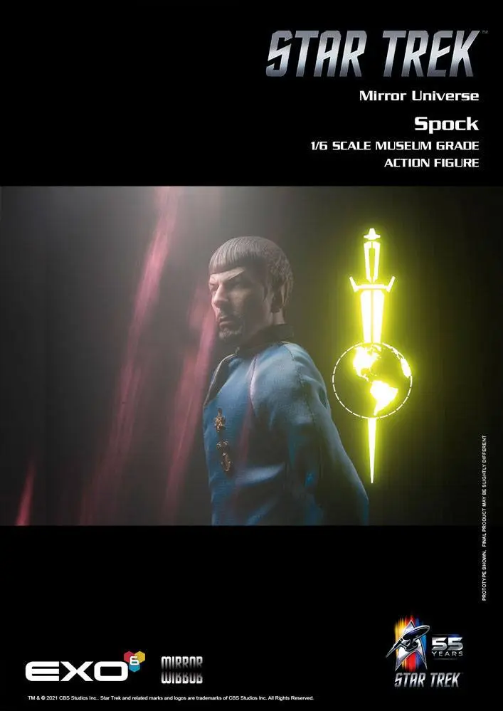 Star Trek: The Original Series 1/6 Mirror Universe Spock akciófigura 30 cm termékfotó