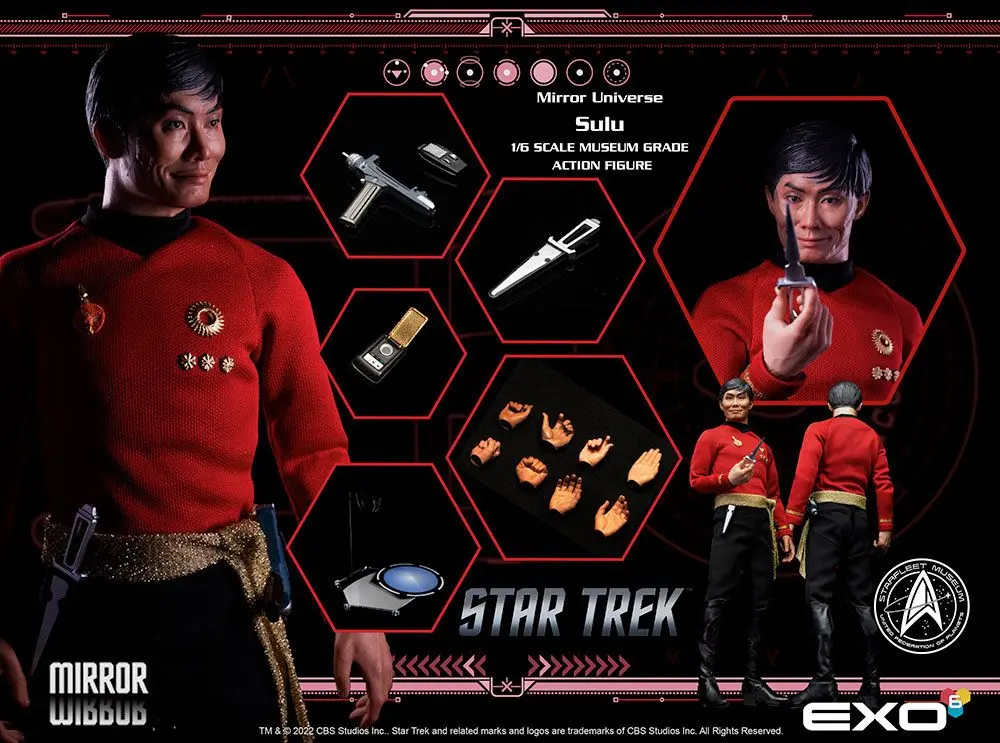 Star Trek: The Original Series 1/6 Mirror Universe Sulu akciófigura 28 cm termékfotó