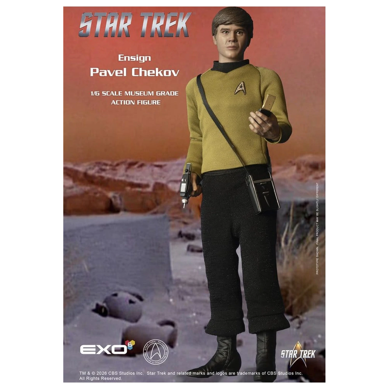 Star Trek: The Original Series akciófigura 1/6 Ensign Pavel Chekov 30 cm termékfotó