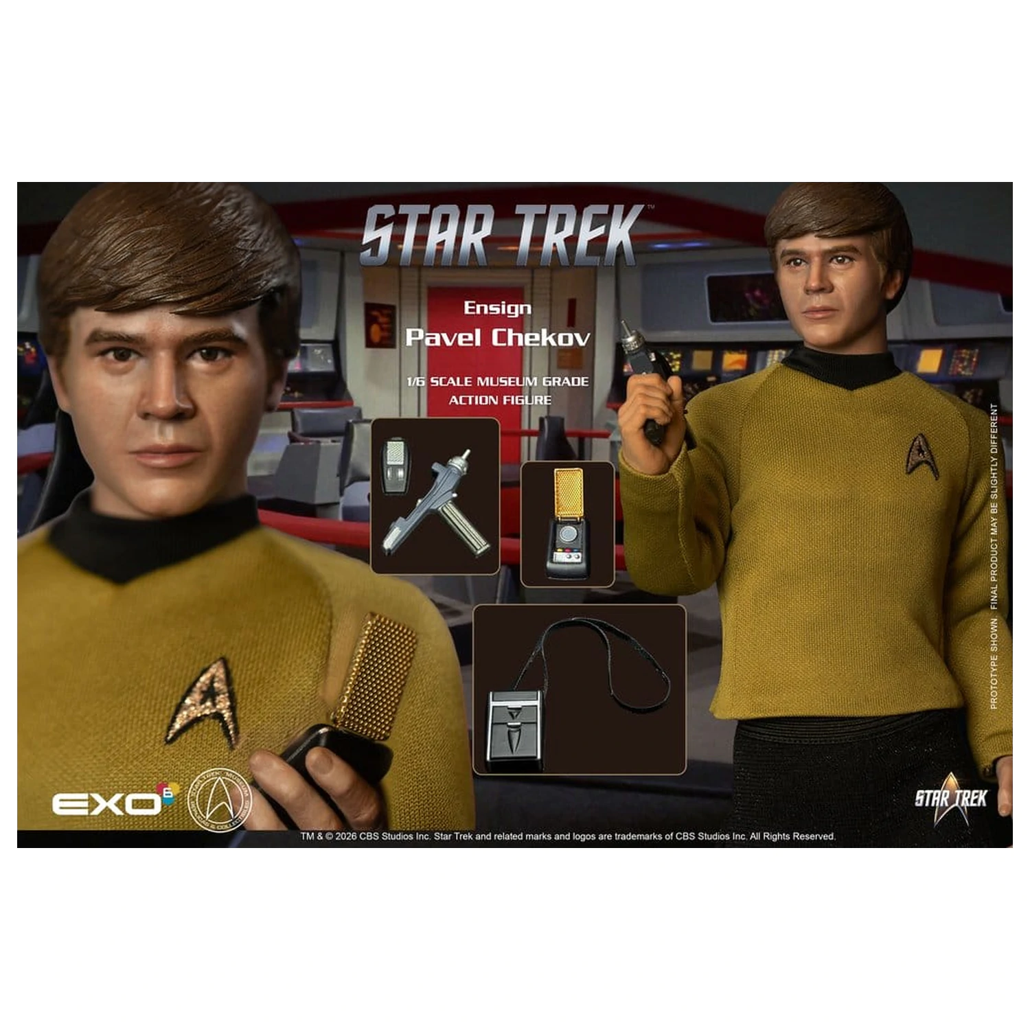 Star Trek: The Original Series akciófigura 1/6 Ensign Pavel Chekov 30 cm termékfotó