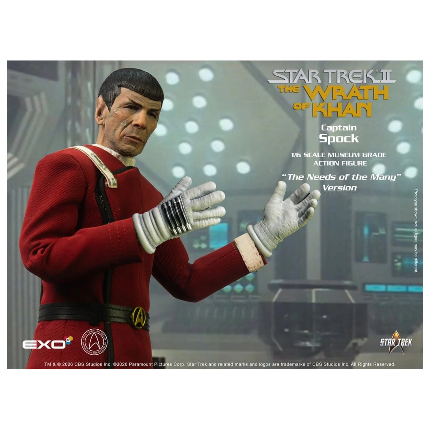 Star Trek: The Wrath of Khan 1/6 Captain Spock Needs of the Many Version akciófigura 30 cm termékfotó