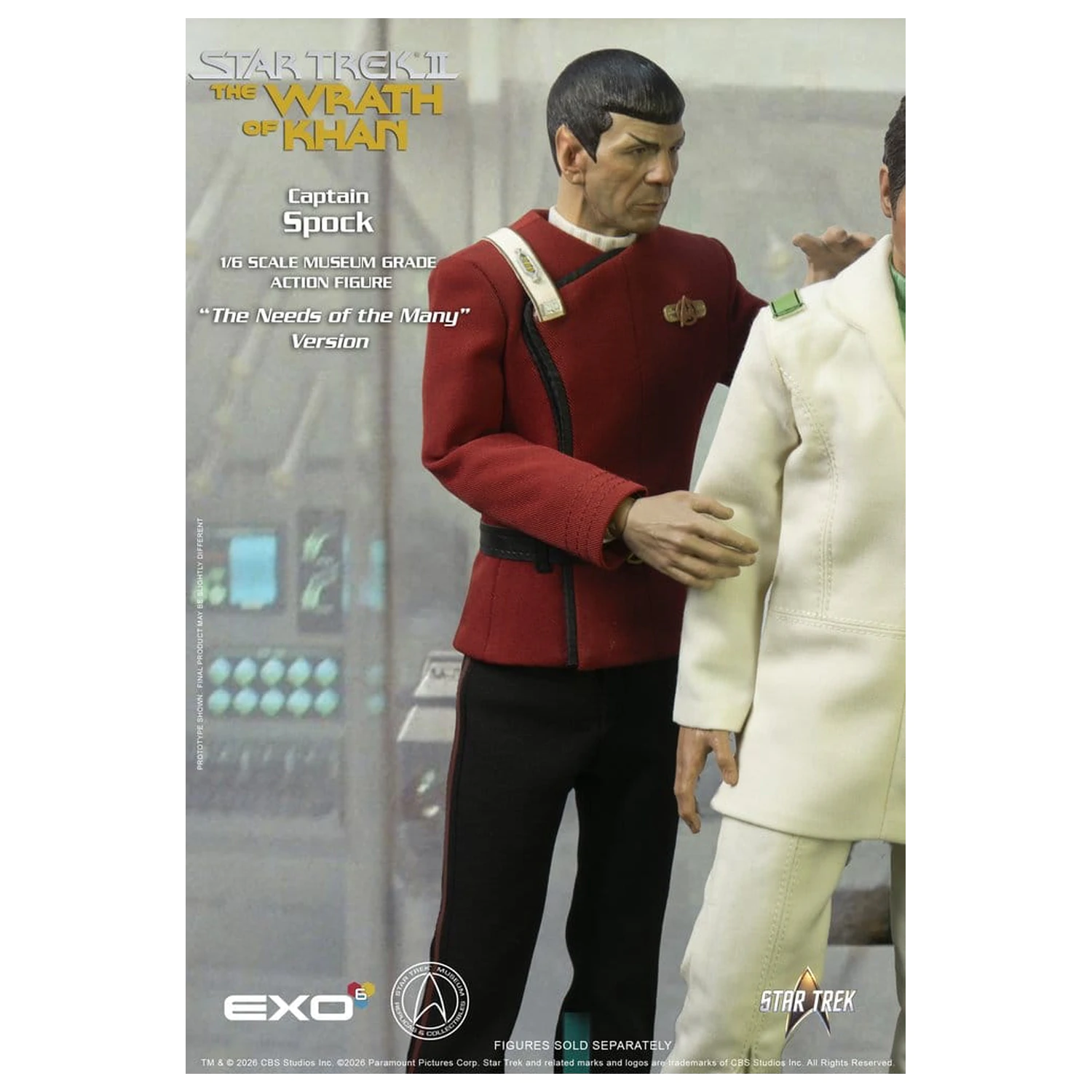 Star Trek: The Wrath of Khan 1/6 Captain Spock Needs of the Many Version akciófigura 30 cm termékfotó