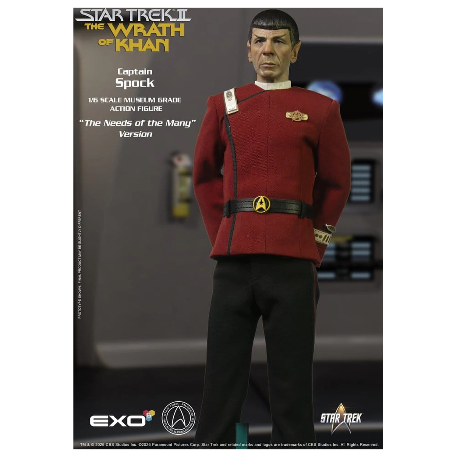 Star Trek: The Wrath of Khan 1/6 Captain Spock Needs of the Many Version akciófigura 30 cm termékfotó