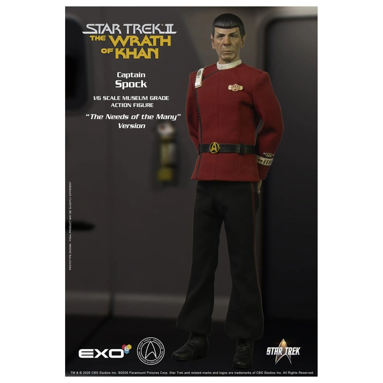 Star Trek: The Wrath of Khan 1/6 Captain Spock Needs of the Many Version akciófigura 30 cm termékfotó