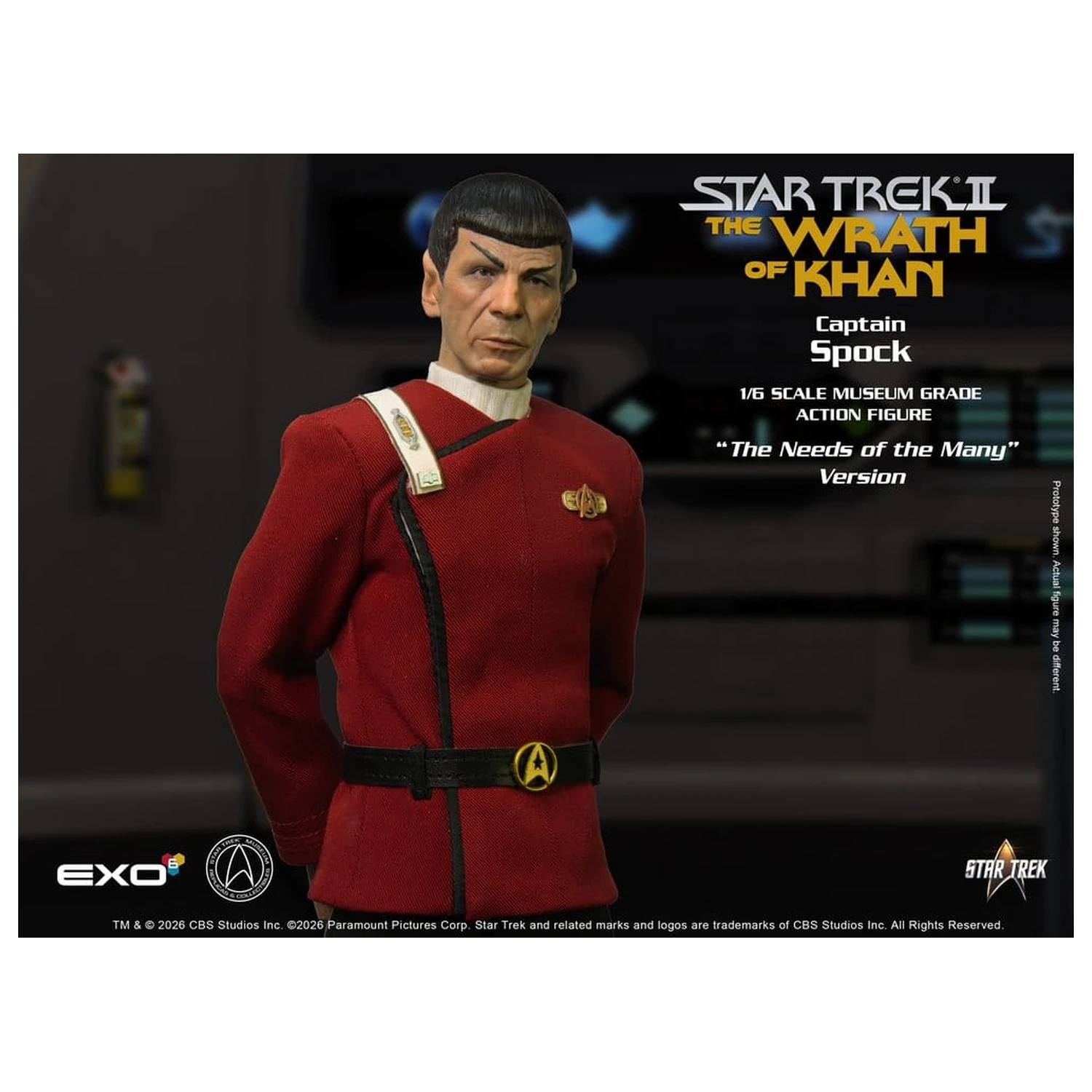 Star Trek: The Wrath of Khan 1/6 Captain Spock Needs of the Many Version akciófigura 30 cm termékfotó