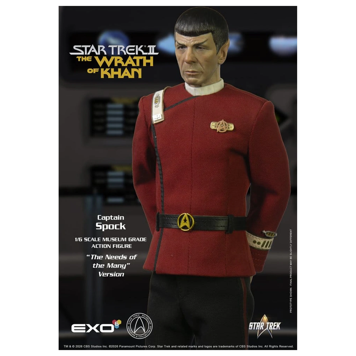 Star Trek: The Wrath of Khan 1/6 Captain Spock Needs of the Many Version akciófigura 30 cm termékfotó