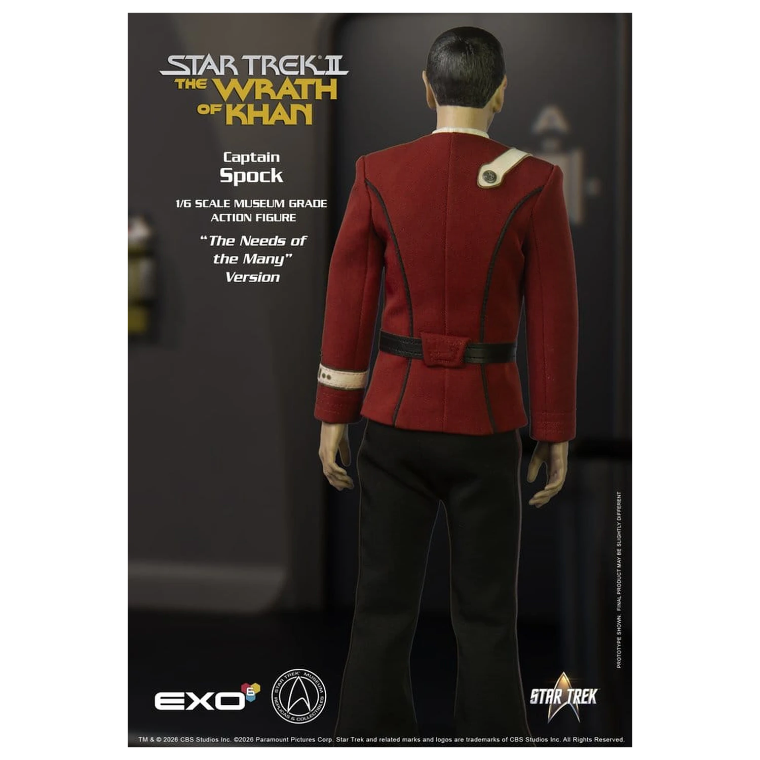 Star Trek: The Wrath of Khan 1/6 Captain Spock Needs of the Many Version akciófigura 30 cm termékfotó