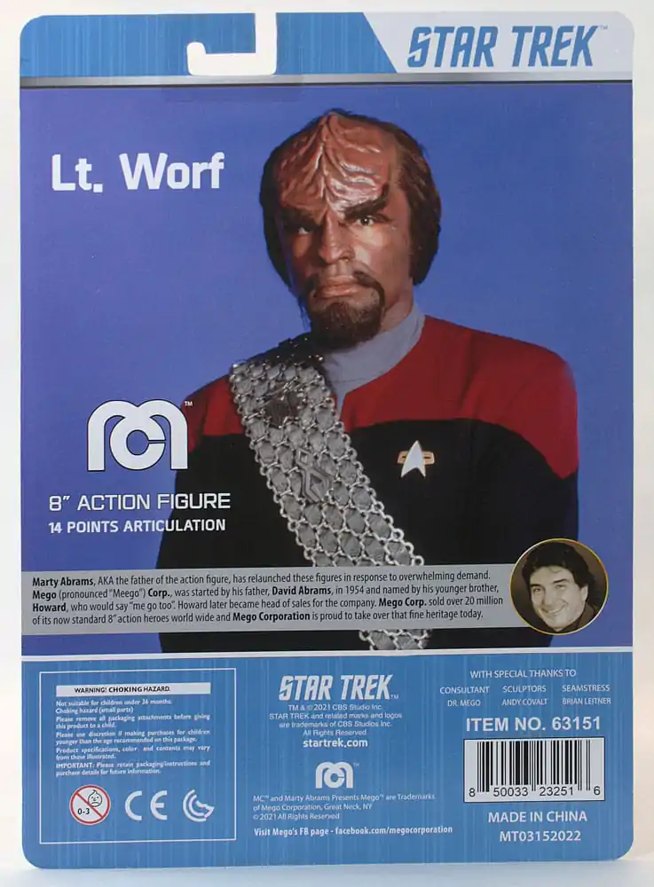 Star Trek TNG Lt. Worf akciófigura 20 cm termékfotó