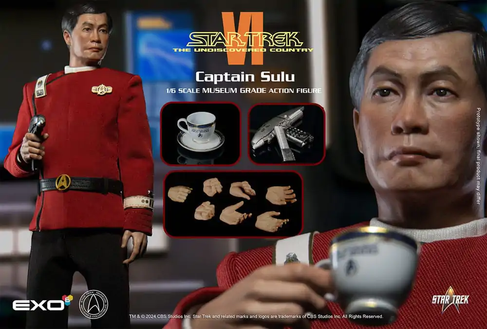 Star Trek VI: The Undiscovered Country 1/6 Captain Hikaru Sulu akciófigura 28 cm termékfotó