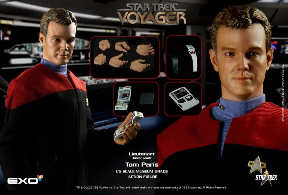 Star Trek: Voyager 1/6 Lieutenant Junior Grade Tom Paris akciófigura 30 cm termékfotó