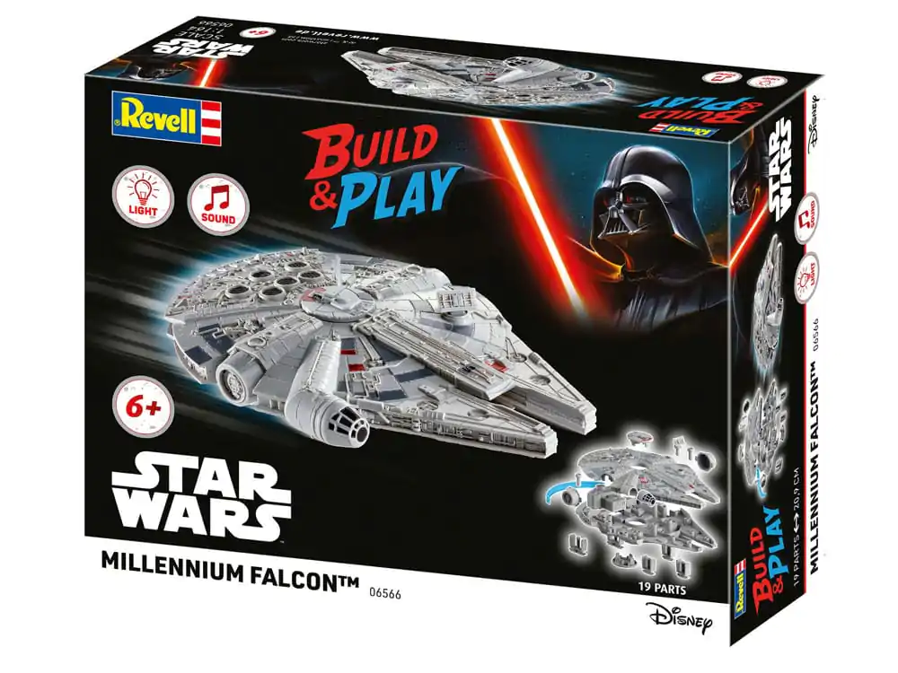 Star Wars 1/164 Millennium Falcon modell készlet 21 cm termékfotó