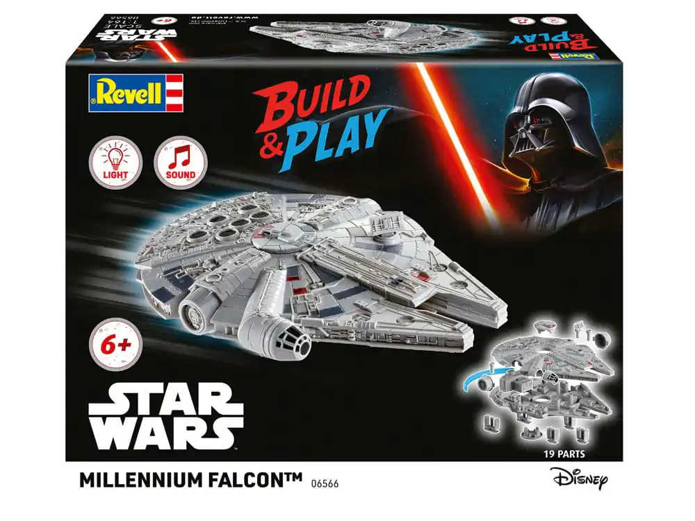 Star Wars 1/164 Millennium Falcon modell készlet 21 cm termékfotó