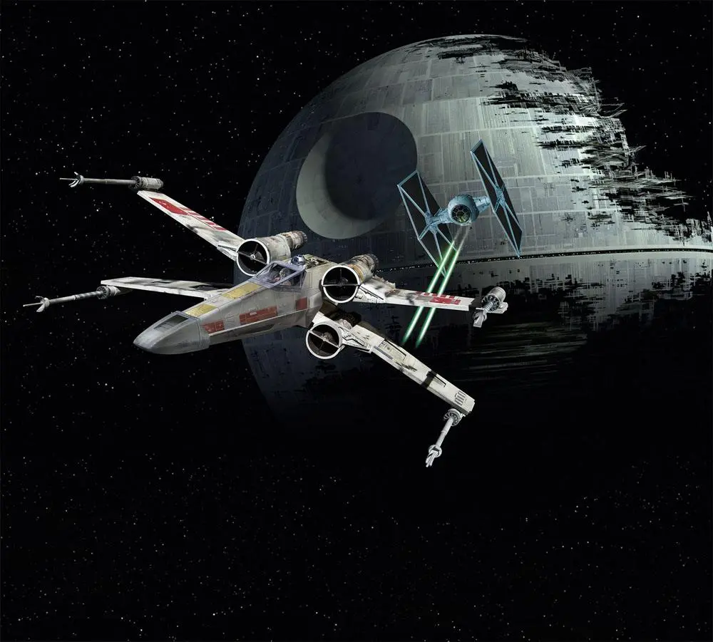 Star Wars 1/57 X-Wing Fighter &amp; 1/65 TIE Fighter modell készlet ajándékcsomag termékfotó