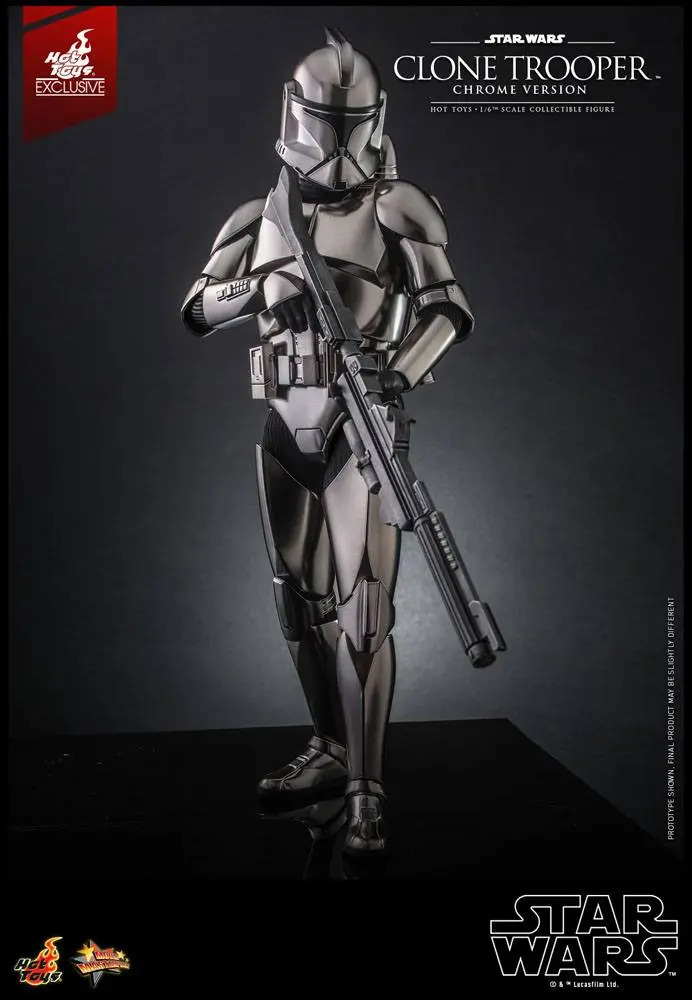 Star Wars 1/6 Clone Trooper (Chrome Version) 2022 Convention Exkluzív akciófigura 30 cm termékfotó