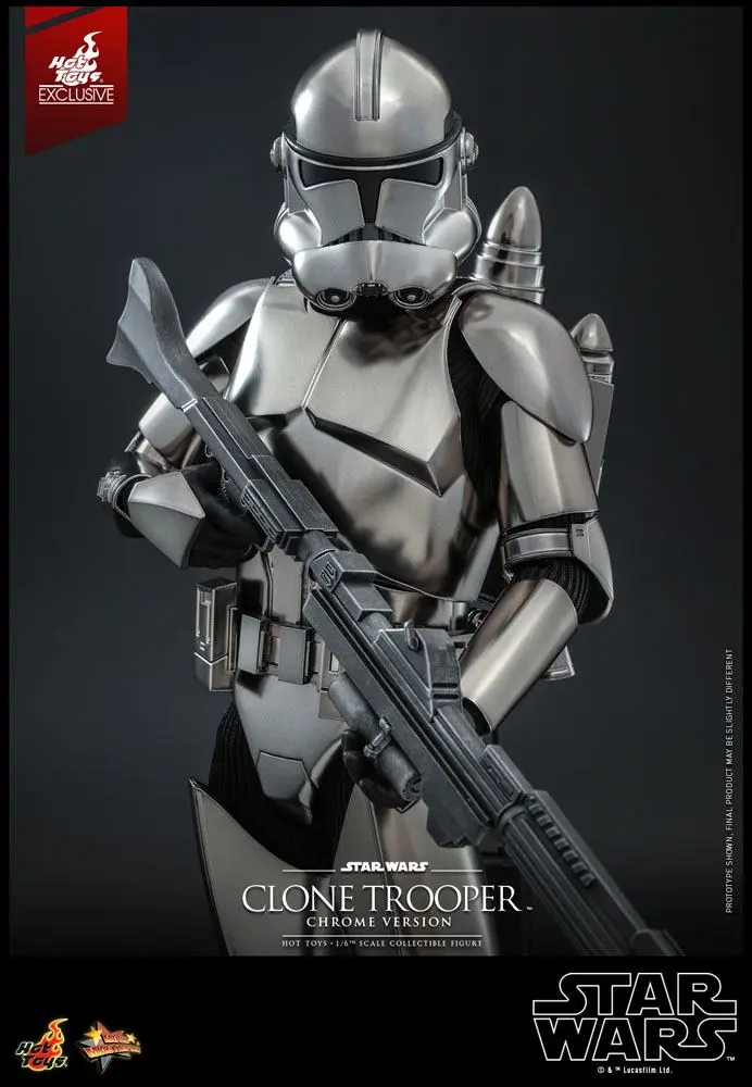 Star Wars 1/6 Clone Trooper (Chrome Version) 2022 Convention Exkluzív akciófigura 30 cm termékfotó