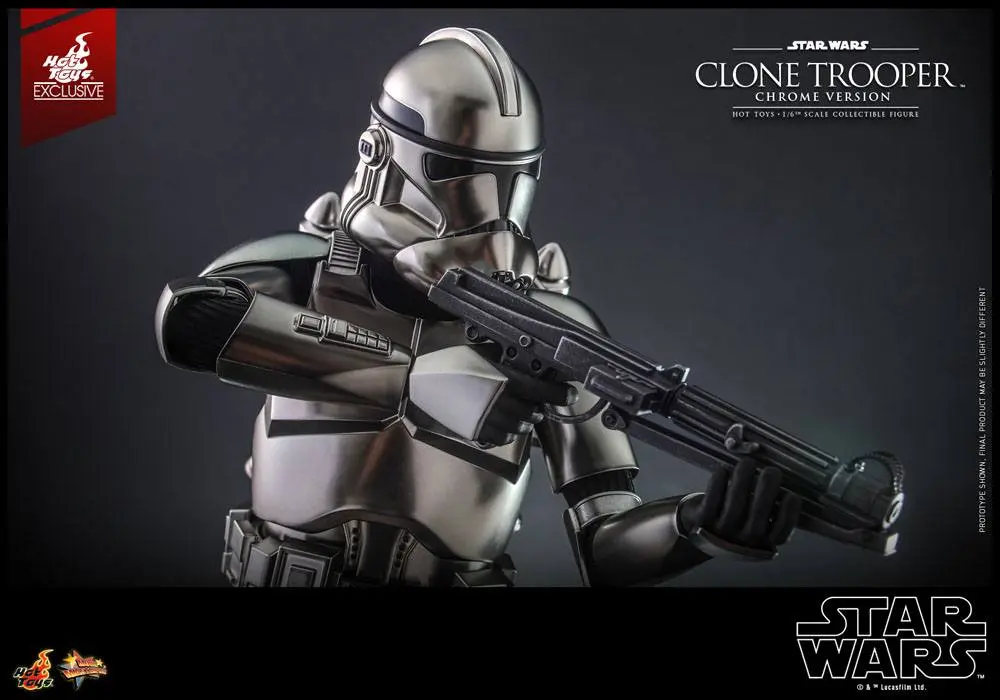 Star Wars 1/6 Clone Trooper (Chrome Version) akciófigura 30 cm termékfotó