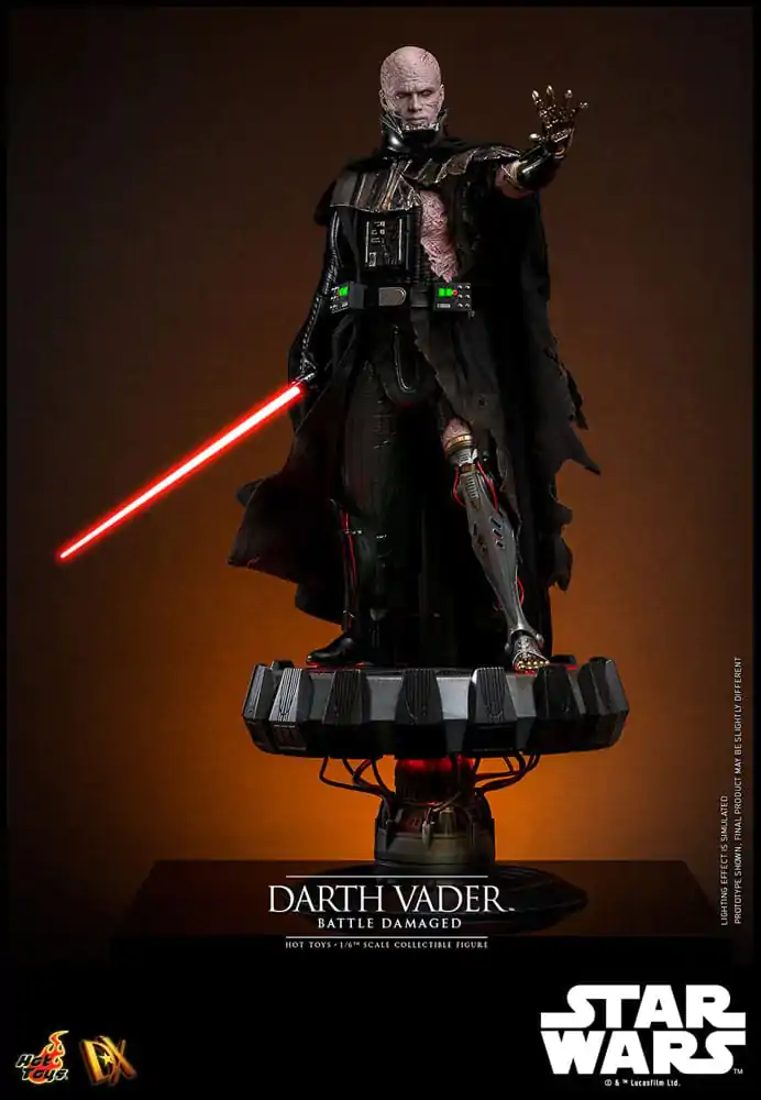 Star Wars 1/6 Darth Vader (Battle Damaged) akciófigura 35 cm termékfotó