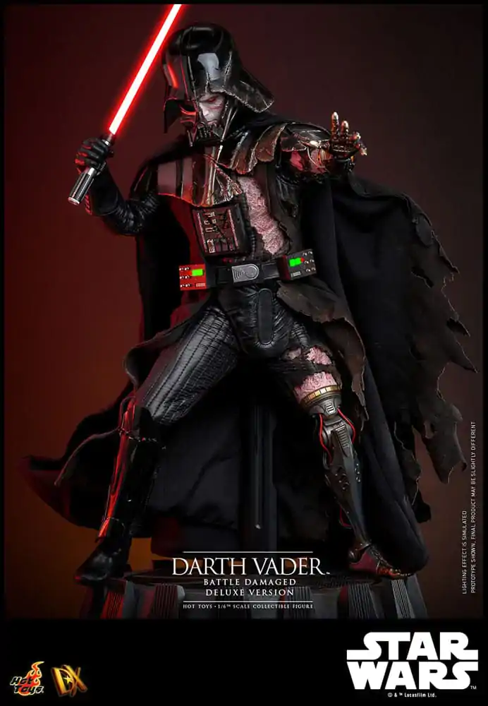 Star Wars 1/6 Darth Vader (Battle Damaged) Deluxe Version akciófigura 35 cm termékfotó