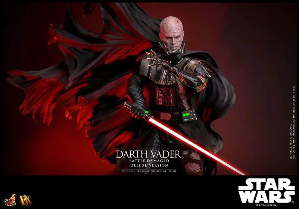 Star Wars 1/6 Darth Vader (Battle Damaged) Deluxe Version akciófigura 35 cm termékfotó