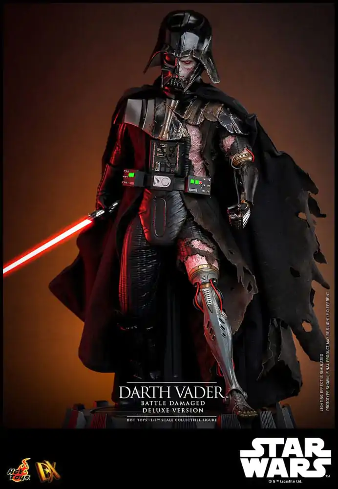 Star Wars 1/6 Darth Vader (Battle Damaged) Deluxe Version akciófigura 35 cm termékfotó