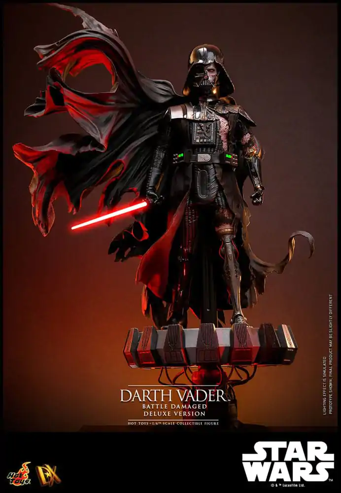 Star Wars 1/6 Darth Vader (Battle Damaged) Deluxe Version akciófigura 35 cm termékfotó