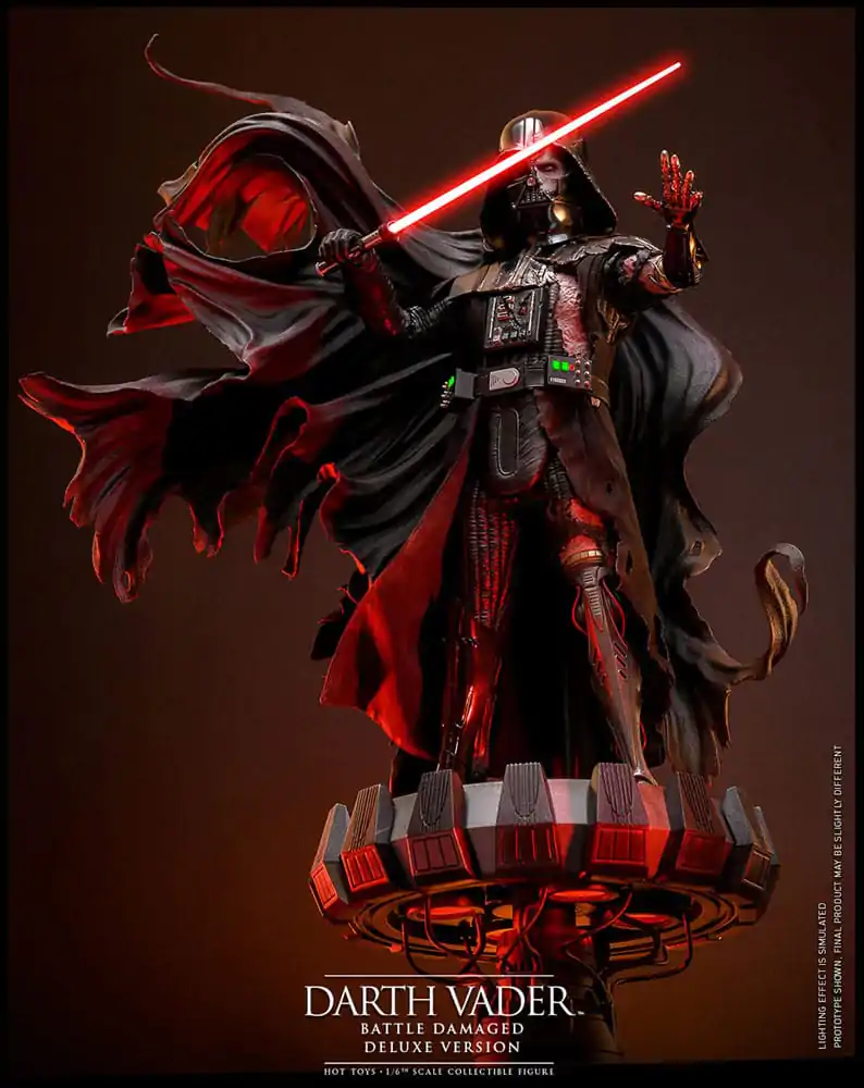 Star Wars 1/6 Darth Vader (Battle Damaged) Deluxe Version akciófigura 35 cm termékfotó