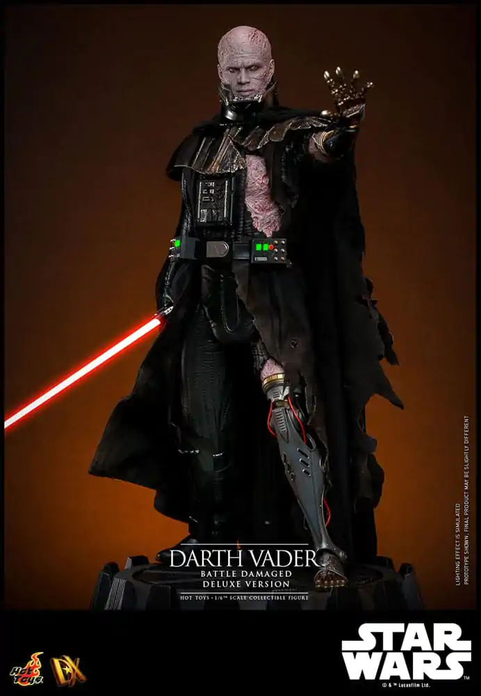 Star Wars 1/6 Darth Vader (Battle Damaged) Deluxe Version akciófigura 35 cm termékfotó