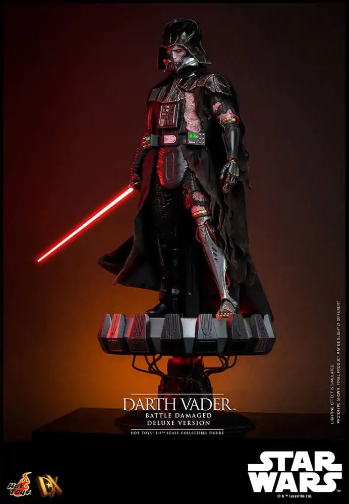 Star Wars 1/6 Darth Vader (Battle Damaged) Deluxe Version akciófigura 35 cm termékfotó