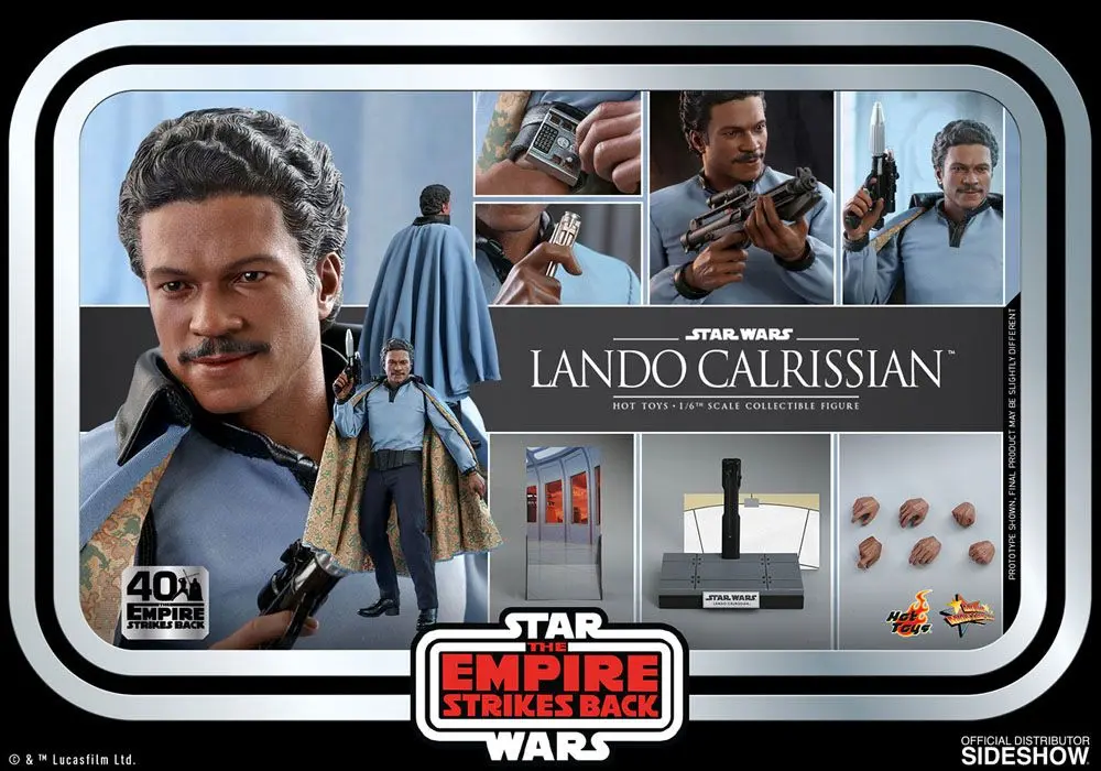 Star Wars 1/6 Lando Calrissian The Empire Strikes Back 40th Anniversary Collectionakciófigura 30 cm termékfotó