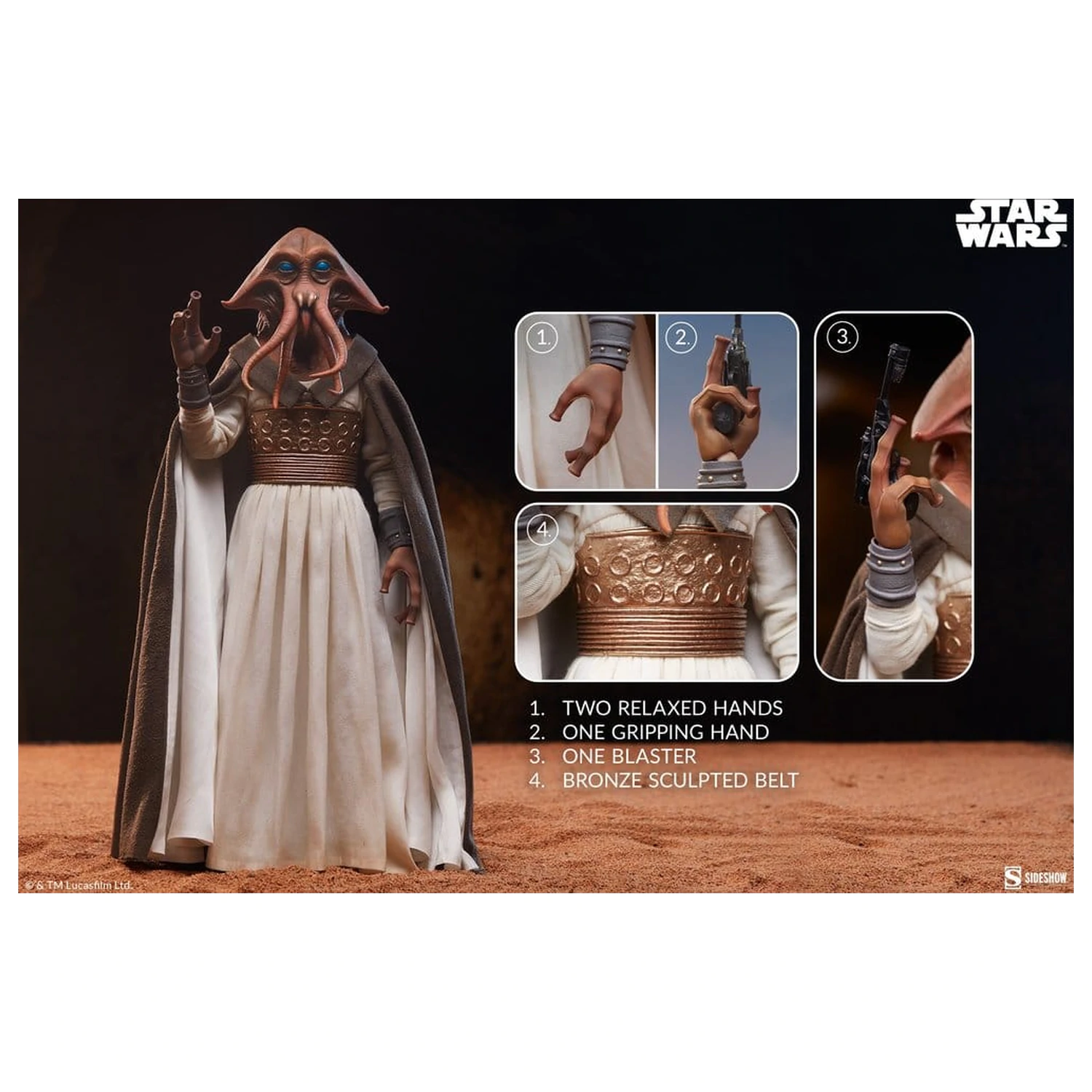 Star Wars 1/6 Tessek akciófigura 32 cm termékfotó
