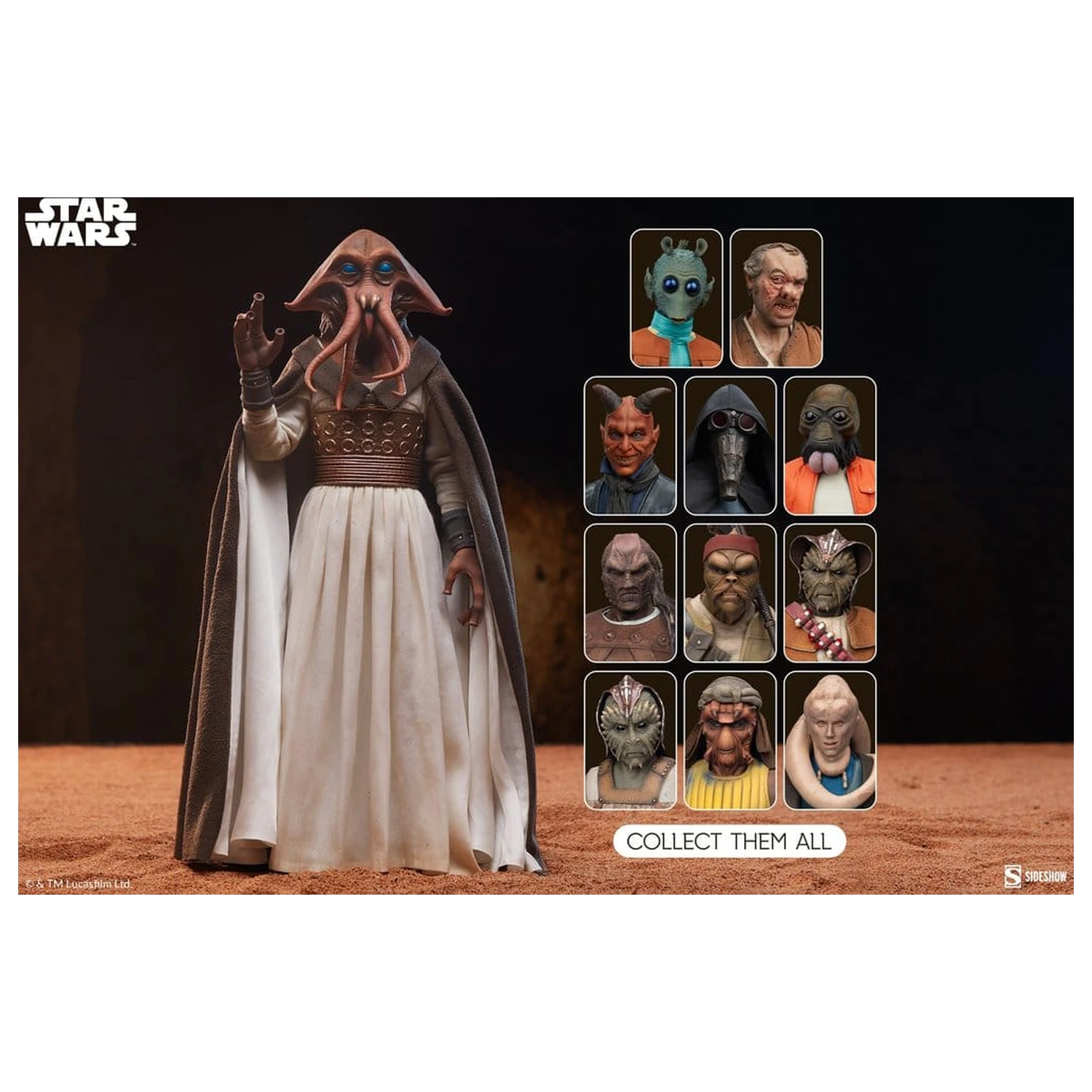 Star Wars 1/6 Tessek akciófigura 32 cm termékfotó