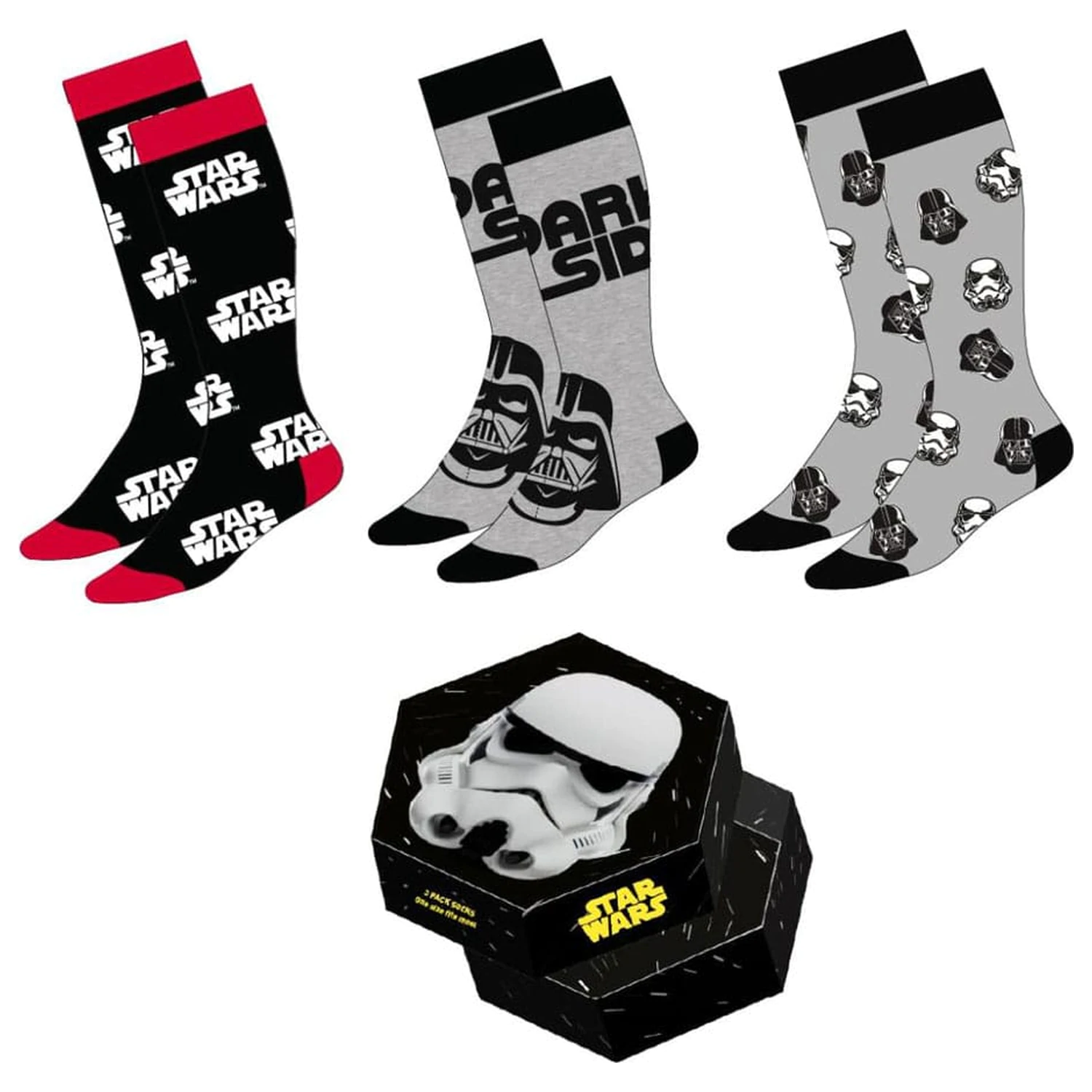Star Wars 3 db-os zokni csomag Stormtrooper 38-45  termékfotó