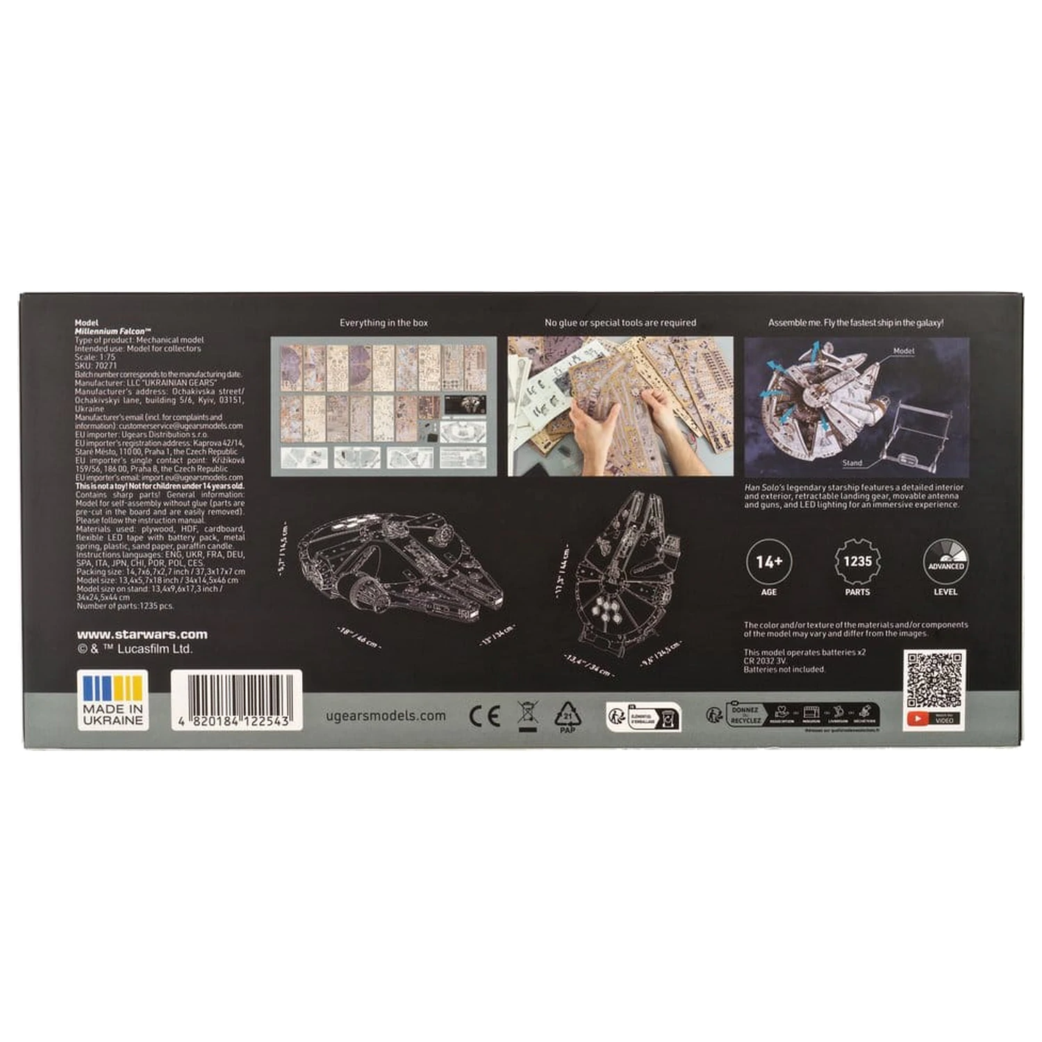 Star Wars 3D fa puzzle Millennium Falcon termékfotó