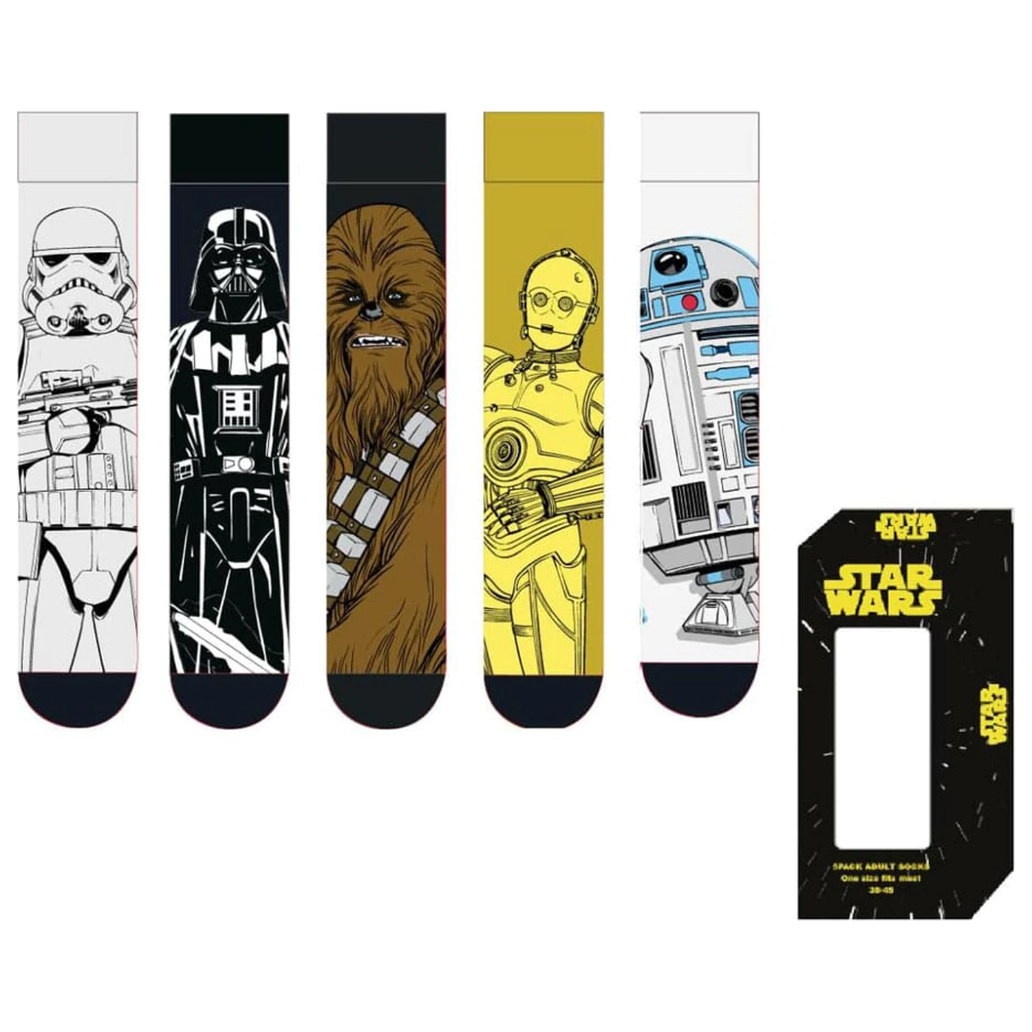 Star Wars 5 db-os zokni csomag 38-45  termékfotó